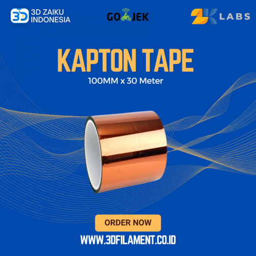 Reprap 3D Printer Kapton Heat Tape 100MM x 30 Meter High Quality